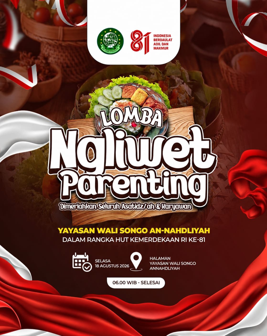 Pererat Ukhuwah, Yayasan Walisongo Annahdliyah Sumberrejo Gelar Ngliwet Parenting
