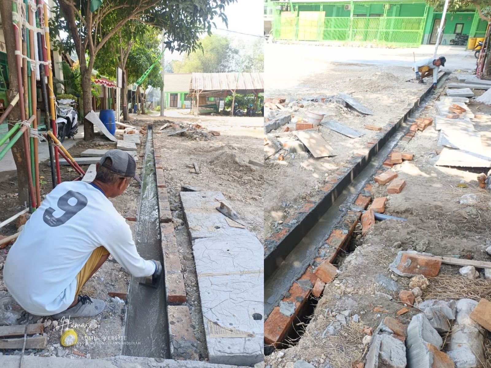 Jangan Tunggu Sekolah Kebanjiran! Yayasan Wali Songo Benahi Drainase Sebelum Hujan Datang