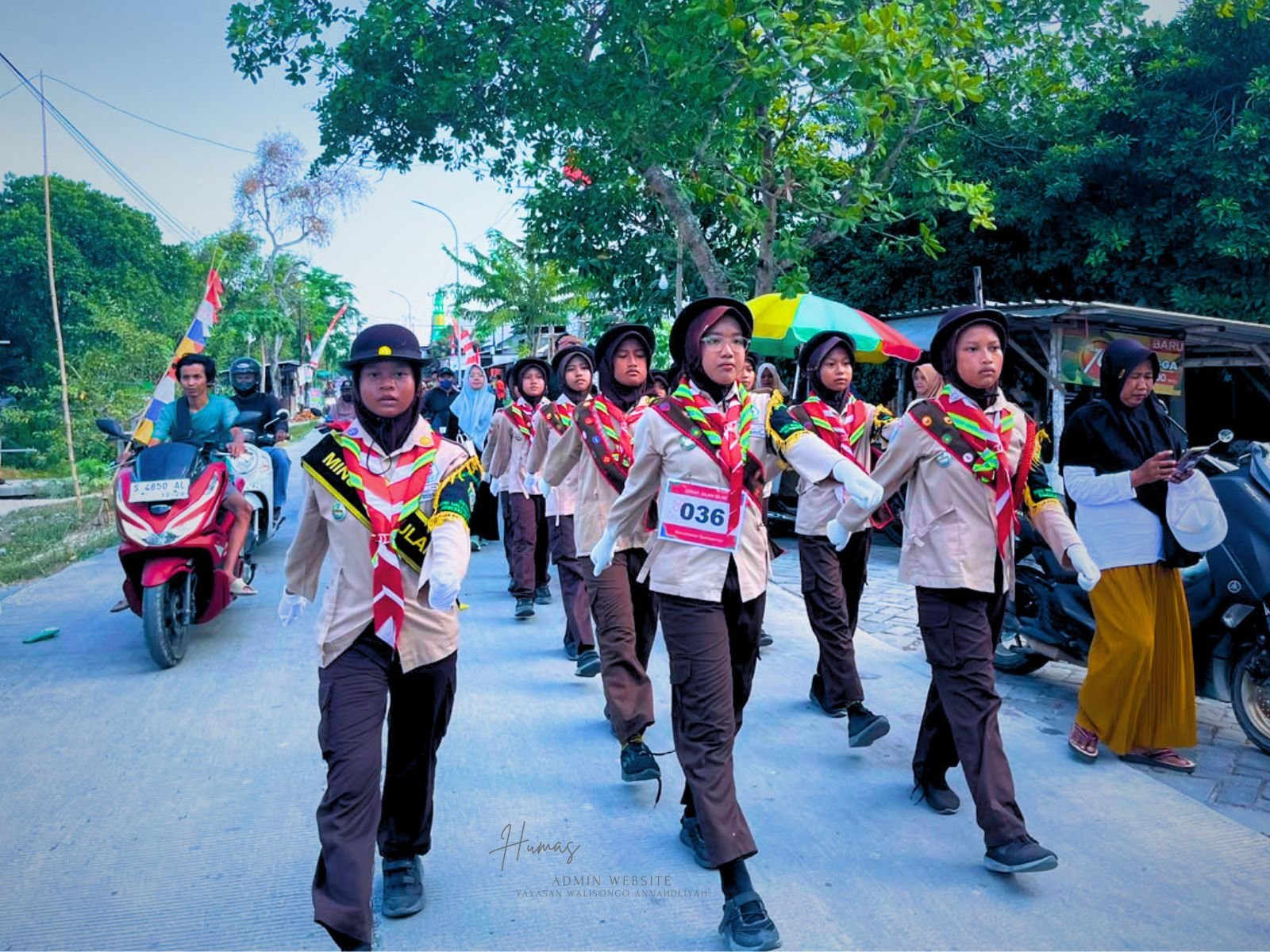 Tim 1 Putri Menyabet juara dalam lomba gerak jalan tingkat kecamatan tahun 2026